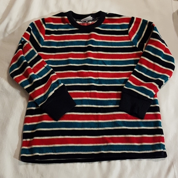 Polarn O Pyret striped velour top - Picture 1 of 3